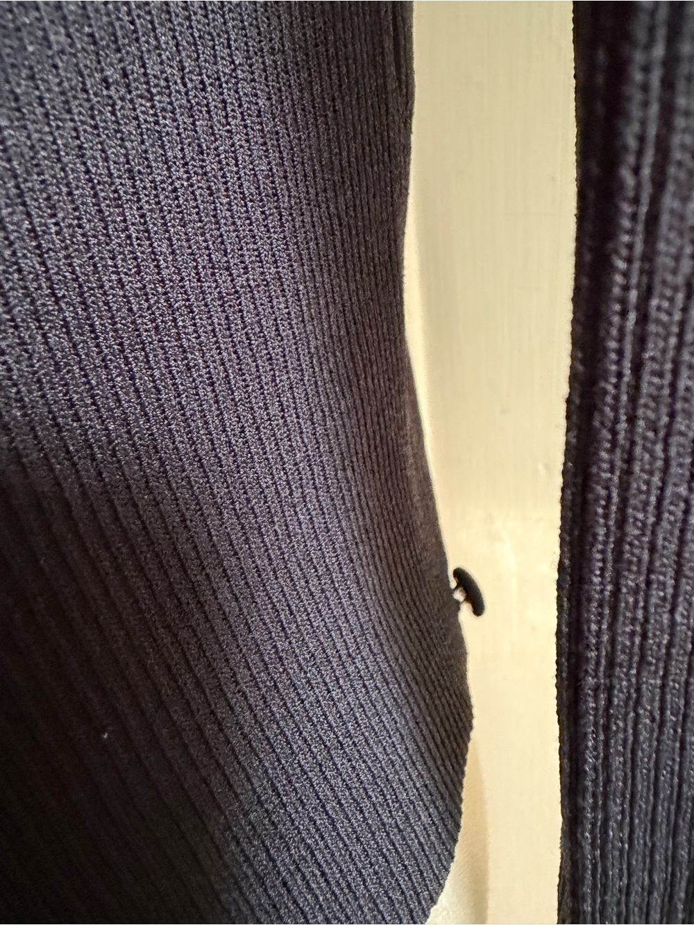 Universal Standard Black Open-Front Ribbed Cardigan - Picture 3 of 7